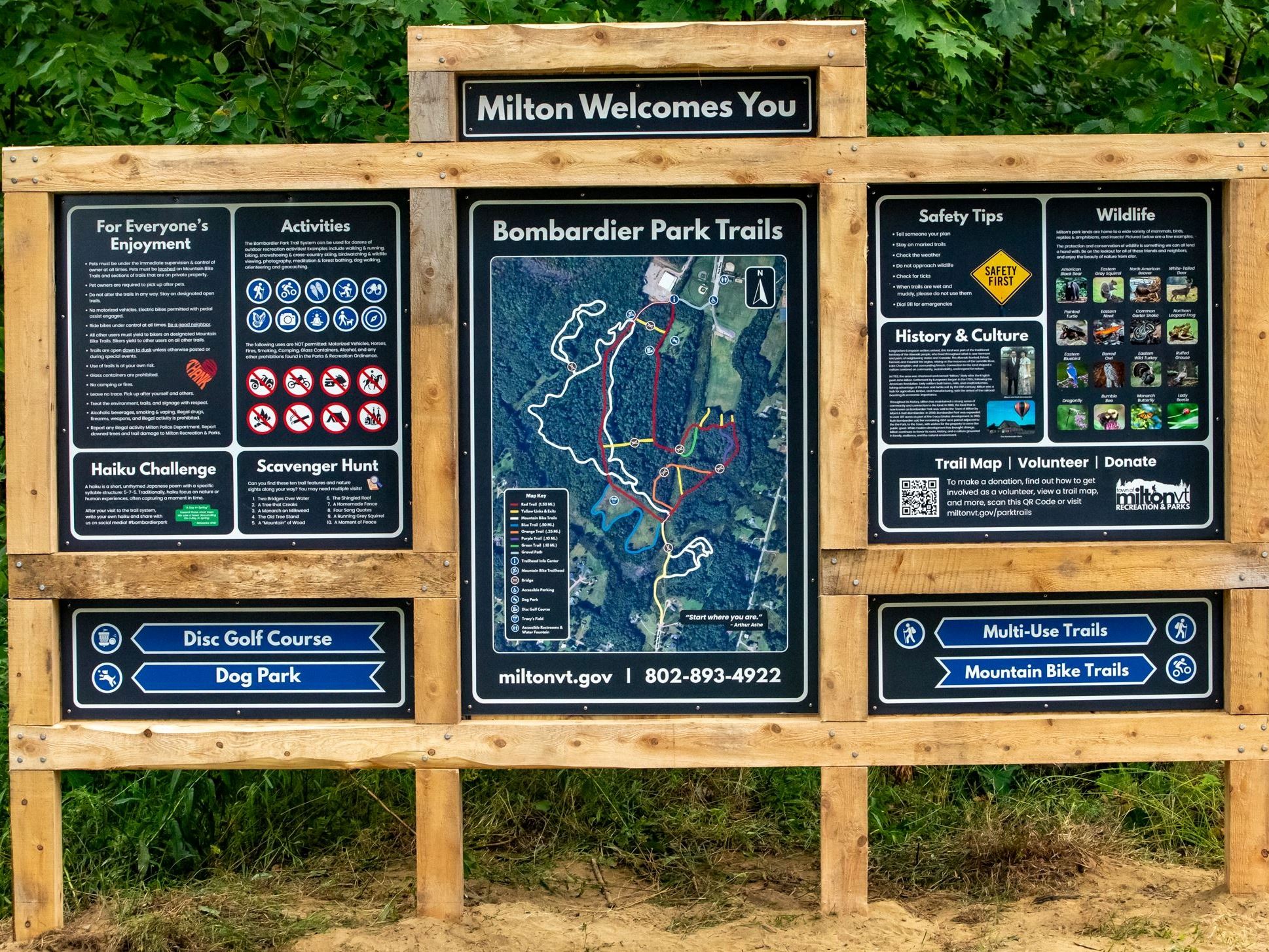 Bombardier Park Trails Info Center